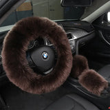 Creative Winter Wool Steering Wheel Cover for Cars