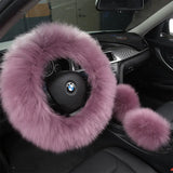 Creative Winter Wool Steering Wheel Cover for Cars