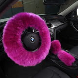 Creative Winter Wool Steering Wheel Cover for Cars