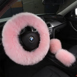 Creative Winter Wool Steering Wheel Cover for Cars