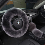 Creative Winter Wool Steering Wheel Cover for Cars