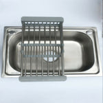 Kitchen Colander Strainer Over The Sink Extendable Strainer Large Capacity Stainless Steel
