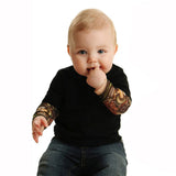 Sleeve Tattoo Print Baby Romper