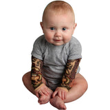 Sleeve Tattoo Print Baby Romper